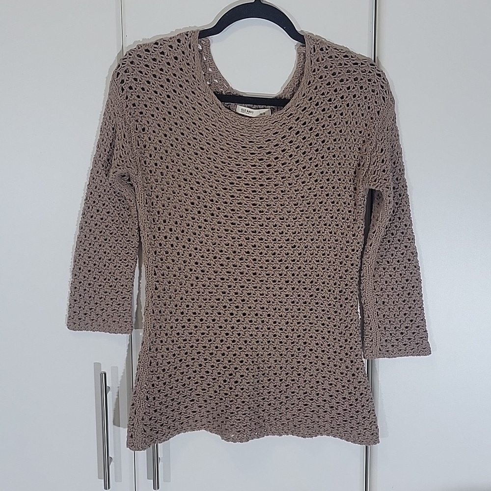 OLD NAVY Loose Knit 3/4 Sleeve  Pullover Top - Small